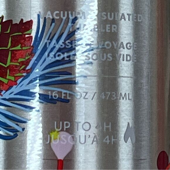 Starbucks Vacuum Insulated Christmas Pinecone 16oz Tumbler NWT - Picture 6 of 8